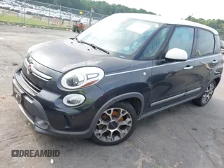 2014 FIAT 500L Trekking with VIN ZFBCFADH5EZ018176, listed as a IAAI auction lot 42680958 with 106,806 mi miles and . Bid and sale history available at DreamBid. Image 2.