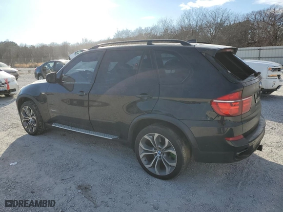2012 BMW X5 50i with VIN 5UXZV8C59CL423983, listed as a Copart auction lot 42290105 with 132,308 mi miles and Salvage Title. Bid and sale history available at carsss.com. Image 2.