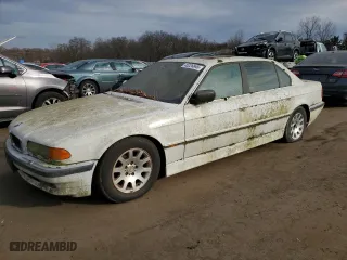 2000 BMW 7 Series 740iL with VIN WBAGH834XYDP07127, listed as a Copart auction lot 45226845 with 0 mi miles and Non Repairable. Bid and sale history available at carsss.com. Image 1.
