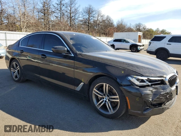 2022 BMW 5 Series 530i xDrive with VIN WBA13BJ06NCL06788, listed as a Copart auction lot 46544835 with 37,828 mi miles and Salvage Title. Bid and sale history available at carsss.com. Image 4.