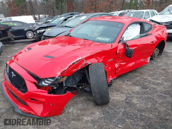 2021 Ford Mustang GT with VIN 1FA6P8CF4M5119074, listed as a IAAI auction lot 41137351 with 28,718 mi miles. Bid and sale history available at carsss.com. Image 16.