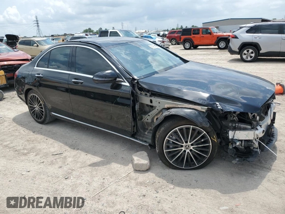 2021 Mercedes-Benz C 300 с VIN W1KWF8DB0MR646536, выставлен на аукционе Copart как лот 54263185 с пробегом 38 320 миль миль и Списание • Salvage title. История ставок и продаж доступна на DreamBid. Изображение 4.