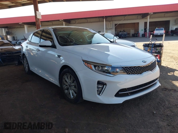 2018 Kia Optima LX with VIN 5XXGT4L38JG247009, listed as a IAAI auction lot 42081303 with 95,507 mi miles and . Bid and sale history available at carsss.com. Image 1.