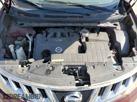 2010 Nissan Murano SL z VIN JN8AZ1MU6AW019958, wystawiony jako Copart lot #51998705 z przebiegiem 182 309 mil mil oraz Szkoda całkowita • Salvage title. Historia ofert i sprzedaży dostępna na DreamBid. Obrazek 12.