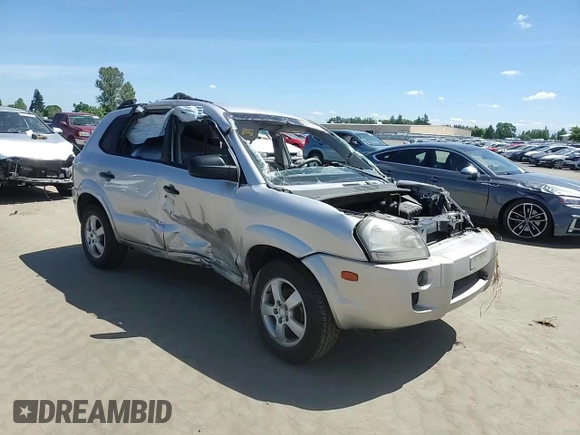 2005 Hyundai Tucson GL with VIN KM8JM12B25U076246, listed as a Copart auction lot 54030704 with 0 mi miles and Salvage Title. Bid and sale history available at carsss.com. Image 10.