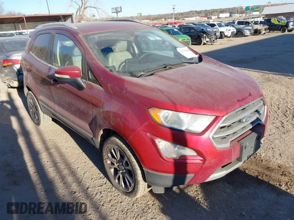 2019 Ford EcoSport Titanium z VIN MAJ6S3KL4KC271163, wystawiony jako IAAI lot #41674086 z przebiegiem 117 265 mil mil oraz . Historia ofert i sprzedaży dostępna na DreamBid. Obrazek 1.