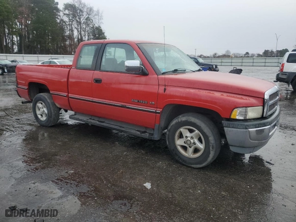 1996 Dodge Ram 1500 with VIN 3B7HC13Z0TG197312, listed as a Copart auction lot 86183864 with 134,343 mi miles and Salvage Title. Bid and sale history available at carsss.com. Image 4.