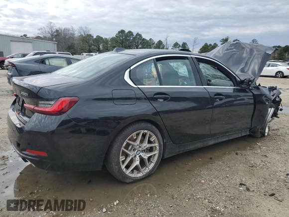 2025 BMW 3 Series 330i xDrive with VIN 3MW89CW08S8F07431, listed as a Copart auction lot 47358775 with 2,695 mi miles and Non Repairable. Bid and sale history available at carsss.com. Image 3.