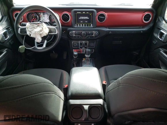 2022 Jeep Wrangler Unlimited Rubicon with VIN 1C4HJXFN1NW176037, listed as a Copart auction lot 44835045 with 36,043 mi miles and Salvage title. Bid and sale history available at DreamBid. Image 8.
