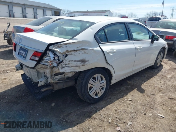 2015 Honda Civic LX with VIN 19XFB2F50FE051369, listed as a IAAI auction lot 41822555 with 87,523 mi miles. Bid and sale history available at carsss.com. Image 4.