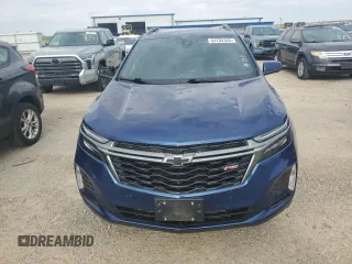 2022 Chevrolet Equinox RS with VIN 3GNAXWEVXNS119642, listed as a Copart auction lot 54705345 with 33,441 mi miles and Salvage title. Bid and sale history available at DreamBid. Image 5.