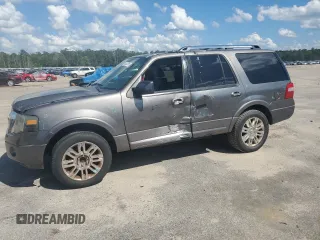 2011 Ford Expedition Limited with VIN 1FMJU1K54BEF07363, listed as a Copart auction lot 60822245 with 119,785 mi miles and Salvage title. Bid and sale history available at DreamBid. Image 1.