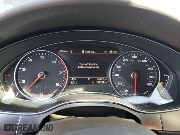 2015 Audi A6 2.0T Premium with VIN WAUCFAFC1FN005347, listed as a Copart auction lot 45116854 with 102,255 mi miles. Bid and sale history available at carsss.com. Image 9.