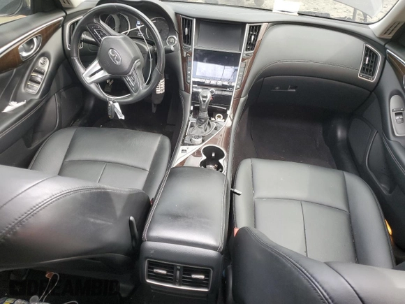 2018 Infiniti Q50 Luxe z VIN JN1EV7AP8JM360979, wystawiony jako Copart lot #49879575 z przebiegiem 80 031 mil mil oraz Szkoda całkowita • Salvage title. Historia ofert i sprzedaży dostępna na DreamBid. Obrazek 8.
