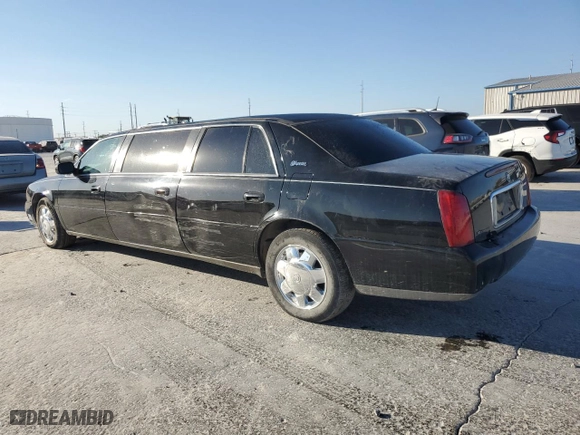 2003 Cadillac Deville Professional Limousine with VIN 1GEEH90Y23U550670, listed as a Copart auction lot 77100764 with NaN miles and Salvage Title. Bid and sale history available at carsss.com. Image 2.