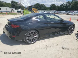 2022 Infiniti Q60 Red Sport 400 with VIN JN1FV7LL7NM680945, listed as a Copart auction lot 69774344 with 9,036 mi miles and Salvage title. Bid and sale history available at DreamBid. Image 3.