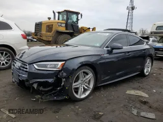 2018 Audi A5 Sportback Premium Plus with VIN WAUENCF51JA085208, listed as a Copart auction lot 40869524 with 33,603 mi miles. Bid and sale history available at carsss.com. Image 1.