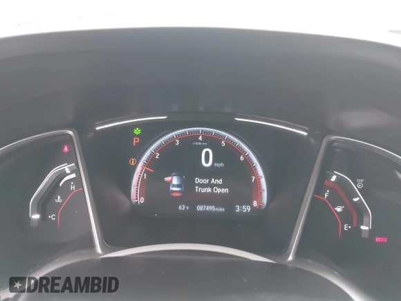 2019 Honda Civic Sport with VIN 2HGFC2F84KH576622, listed as a IAAI auction lot 41494019 with 87,495 mi miles and . Bid and sale history available at DreamBid. Image 7.