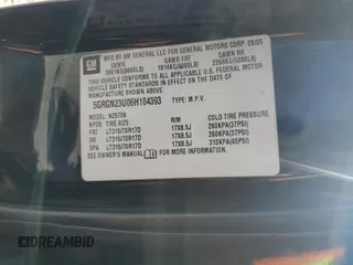 2006 Hummer H2 z VIN 5GRGN23U06H104393, wystawiony jako Copart lot #46208975 z przebiegiem 168 053 mil mil oraz Szkoda całkowita • Salvage title. Historia ofert i sprzedaży dostępna na DreamBid. Obrazek 14.