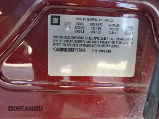 2016 Buick LaCrosse Leather with VIN 1G4GB5G38GF177016, listed as a Copart auction lot 54244435 with Not Provided miles and Salvage Title. Bid and sale history available at DreamBid. Image 13.