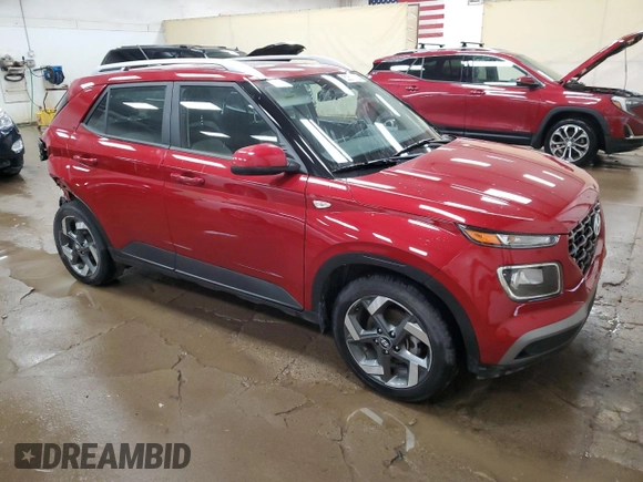 2023 Hyundai Venue Limited with VIN KMHRC8A30PU221005, listed as a Copart auction lot 59570625 with 9,452 mi miles and Salvage title. Bid and sale history available at DreamBid. Image 4.