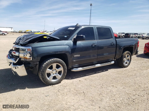 2018 Chevrolet Silverado 1500 LT with VIN 3GCUKRECXJG153159, listed as a Copart auction lot 50217355 with 105,279 mi miles and Salvage Title. Bid and sale history available at carsss.com. Image 1.