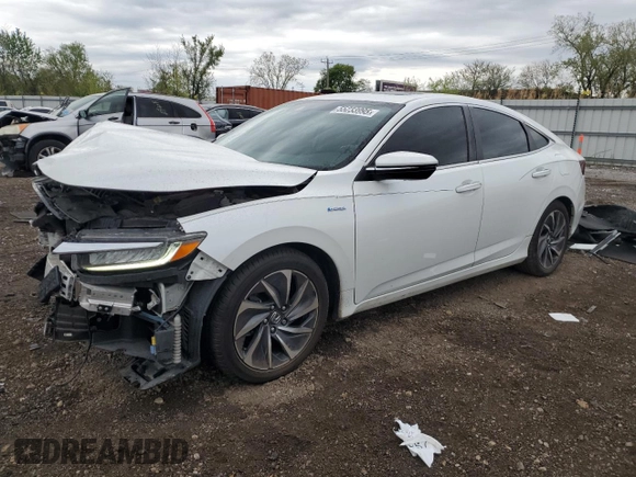 2022 Honda Insight Touring z VIN 19XZE4F98NE007587, wystawiony jako Copart lot #55233995 z przebiegiem 71 450 mil mil oraz Szkoda całkowita • Salvage title. Historia ofert i sprzedaży dostępna na DreamBid. Obrazek 1.