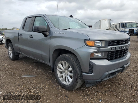 2020 Chevrolet Silverado 1500 Custom with VIN 1GCRWBEF3LZ191136, listed as a Copart auction lot 81049624 with 77,711 mi miles and Salvage Title. Bid and sale history available at carsss.com. Image 4.