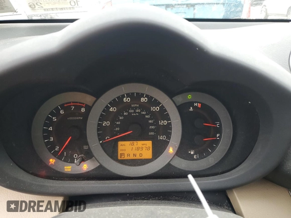 2012 Toyota RAV4 with VIN JTMBF4DV4C5057880, listed as a Copart auction lot 60449465 with 118,978 mi miles and Salvage title. Bid and sale history available at DreamBid. Image 9.