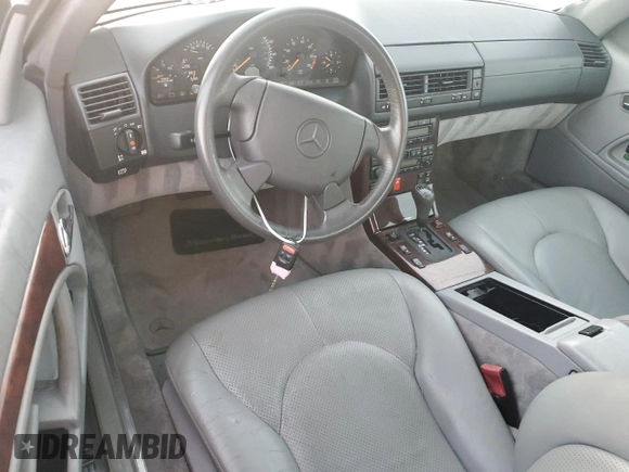 1998 Mercedes-Benz SL-Class with VIN WDBFA67F8WF163620, listed as a Copart auction lot 74125164 with 0 mi miles and Salvage Title. Bid and sale history available at carsss.com. Image 8.