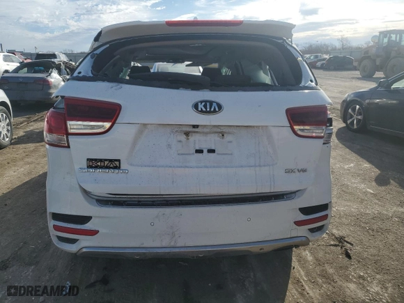 2016 Kia Sorento SX with VIN 5XYPK4A50GG107788, listed as a Copart auction lot 46645685 with 0 mi miles and Salvage Title. Bid and sale history available at carsss.com. Image 6.