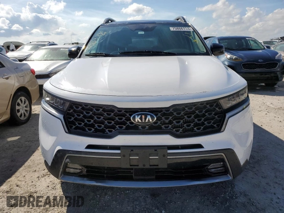 2021 Kia Sorento EX with VIN 5XYRHDLF4MG071340, listed as a Copart auction lot 75866114 with 75,471 mi miles and Non Repairable. Bid and sale history available at carsss.com. Image 5.