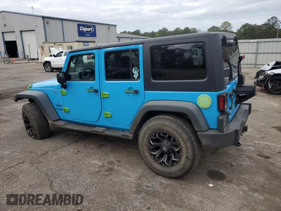 2018 Jeep Wrangler JK Unlimited Sport S with VIN 1C4BJWDG7JL888701, listed as a Copart auction lot 81190784 with 94,285 mi miles and Salvage Title. Bid and sale history available at carsss.com. Image 2.