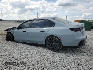 2023 BMW 7 Series 740i with VIN WBA23EH0XPCM01840, listed as a Copart auction lot 58458355 with Not provided miles and Salvage title. Bid and sale history available at DreamBid. Image 2.