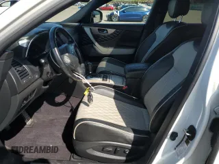 2017 Infiniti QX70 with VIN JN8CS1MW3HM411378, listed as a Copart auction lot 50746075 with 36,738 mi miles and Salvage title. Bid and sale history available at DreamBid. Image 7.
