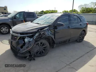 2022 Chevrolet Equinox RS z VIN 2GNAXMEV6N6132696, wystawiony jako Copart lot #52886015 z przebiegiem 50 054 mil mil oraz Szkoda całkowita • Salvage title. Historia ofert i sprzedaży dostępna na DreamBid. Obrazek 1.