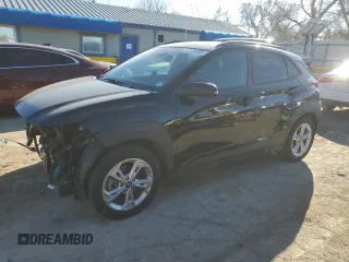 2023 Hyundai Kona SEL with VIN KM8K6CAB3PU006642, listed as a Copart auction lot 47134995 with 55,541 mi miles and Salvage Title. Bid and sale history available at carsss.com. Image 1.