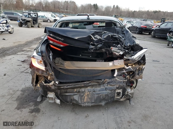 2019 Honda Accord Sedan LX 1.5T with VIN 1HGCV1F10KA040551, listed as a Copart auction lot 81165794 with 58,083 mi miles and Salvage Title. Bid and sale history available at carsss.com. Image 6.