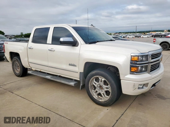 2014 Chevrolet Silverado 1500 High Country with VIN 3GCUKTEC1EG558698, listed as a Copart auction lot 56175675 with 198,051 mi miles and Clean Title. Bid and sale history available at DreamBid. Image 4.