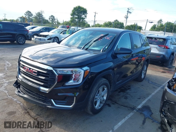 2024 GMC Terrain SLE with VIN 3GKALTEG4RL272736, listed as a IAAI auction lot 42225580 with 24,106 mi miles and . Bid and sale history available at carsss.com. Image 2.