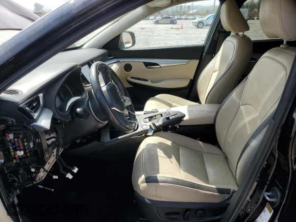 2019 Infiniti QX50 Luxe with VIN 3PCAJ5M15KF113240, listed as a Copart auction lot 53139265 with 66,364 mi miles and Salvage title. Bid and sale history available at DreamBid. Image 7.