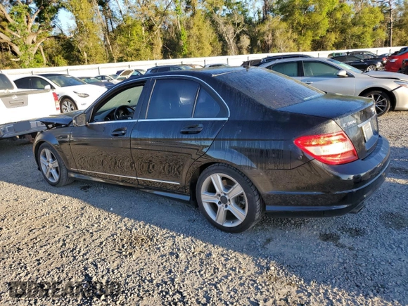 2011 Mercedes-Benz C with VIN WDDGF5EB8BA520485, listed as a Copart auction lot 48721045 with 167,179 mi miles and Salvage Title. Bid and sale history available at carsss.com. Image 2.