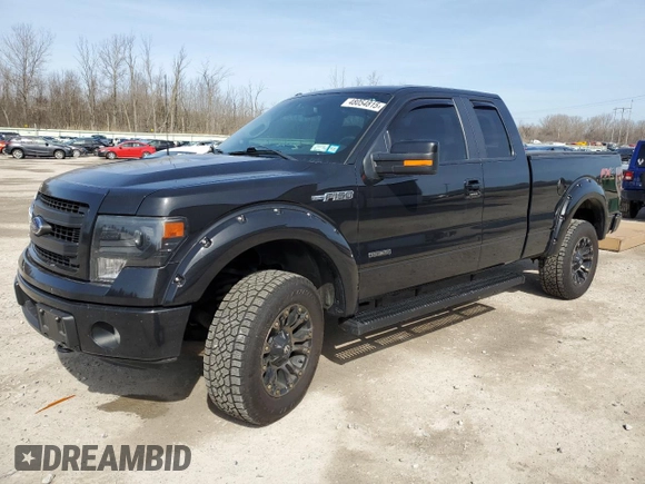 2014 Ford F-150 XL with VIN 1FTFX1ET5EFA49472, listed as a Copart auction lot 48054815 with 137,860 mi miles and Salvage Title. Bid and sale history available at carsss.com. Image 1.