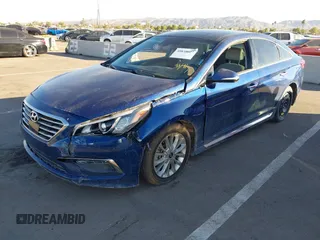 2015 Hyundai Sonata 2.4L Sport with VIN 5NPE34AF5FH011725, listed as a IAAI auction lot 40838027 with 122,472 mi miles. Bid and sale history available at carsss.com. Image 2.