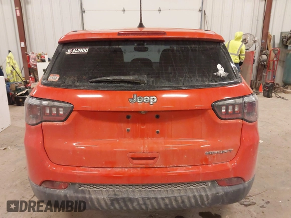 2019 Jeep Compass Sport with VIN 3C4NJCAB3KT851008, listed as a IAAI auction lot 41275348 with 86,318 mi miles and . Bid and sale history available at DreamBid. Image 16.