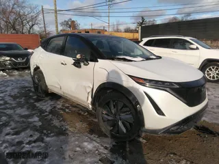 2023 Nissan ARIYA ENGAGE with VIN JN1CF0BB9PM709686, listed as a IAAI auction lot 41344465 with 13,383 mi miles. Bid and sale history available at carsss.com. Image 1.