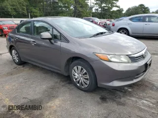 2012 Honda Civic LX z VIN 19XFB2F55CE109410, wystawiony jako Copart lot #74462994 z przebiegiem Nie podano mil oraz Szkoda całkowita • Salvage title. Historia ofert i sprzedaży dostępna na DreamBid. Obrazek 4.