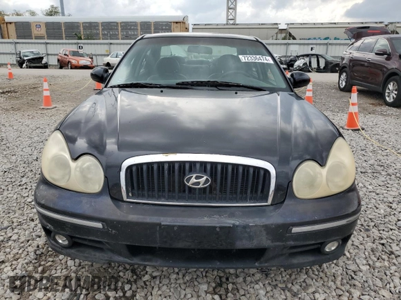 2002 Hyundai Sonata GLS with VIN KMHWF35H52A615774, listed as a Copart auction lot 72336474 with 156,588 mi miles and Salvage Title. Bid and sale history available at carsss.com. Image 5.
