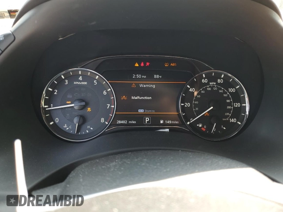2022 Infiniti QX80 SENSORY with VIN JN8AZ2BE6N9291755, listed as a Copart auction lot 69965224 with 28,402 mi miles and Salvage Title. Bid and sale history available at carsss.com. Image 9.