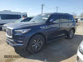 2020 Infiniti QX80 LUXE with VIN JN8AZ2NE2L9255411, listed as a Copart auction lot 49269175 with 133,544 mi miles and Clean Title. Bid and sale history available at carsss.com. Image 1.